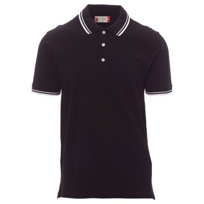 Тениска с яка PAYPER SKIPPER BLACK