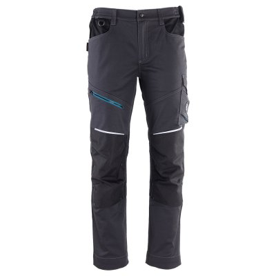 Работен панталон REVOLT 4STRETCH GREY/BLACK/PETROL