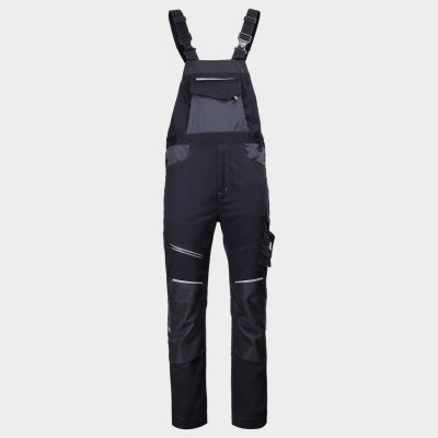 Работен полугащеризон REVOLT 4STRETCH BLACK/DARK GREY/GREY