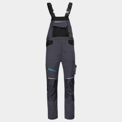 Работен полугащеризон REVOLT 4STRETCH GREY/BLACK/PETROL