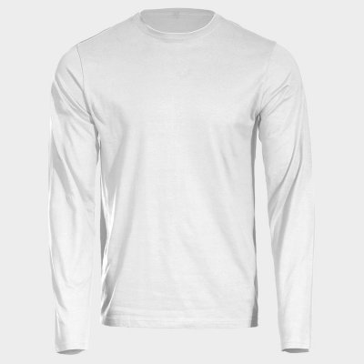 Тениска с дълъг ръкав STENSO KAOS WHITE