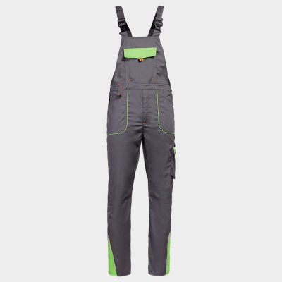 Работен полугащеризон PRISMA LIGHT STRETCH GREY/GREEN