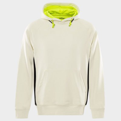 Суитшърт FRISTADS HOODED STRETCH WHITE