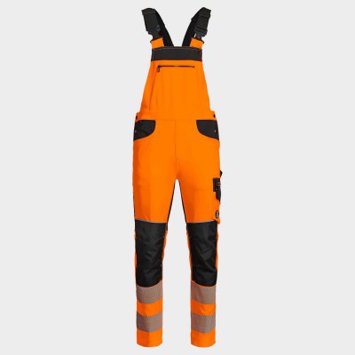 Работен полугащеризон REVOLT HV 4STRETCH ORANGE
