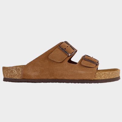 Мъжки чехли LEON MAN BROWN SUEDE