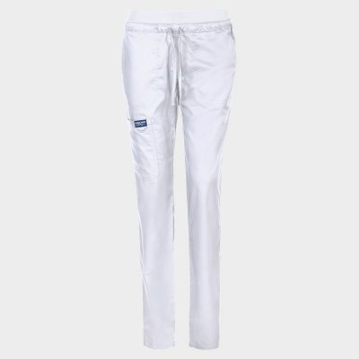 Дамски медицински панталон CHEROKEE MR TAPERED WHITE WWE105