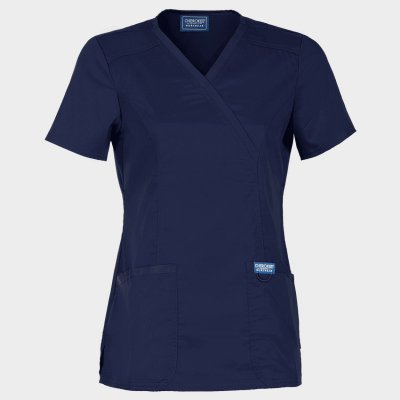Дамска медицинска туника CHEROKEE WRAP DARK BLUE WWE610
