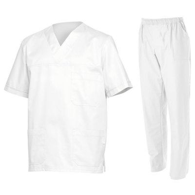 Медицински туника с панталон M3 WHITE